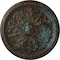 Ekena Millwork Swindon Ceiling Medallion (Fits Canopies up to 2 7/8"), 16 7/8"OD x 1 1/2"P, Bronze Blue Patina CM16SWBBS - alternate 1